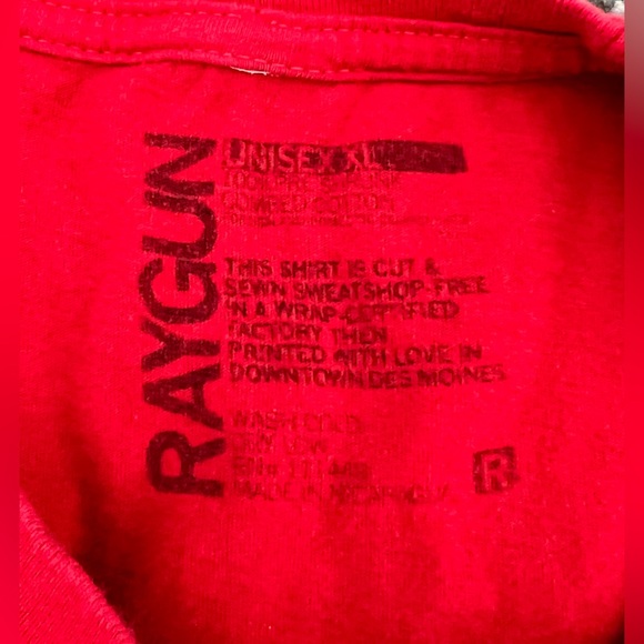Raygun America Needs Teachers Extra Large Red T-shirt Teachers Education - EUC! - Picture 3 of 5